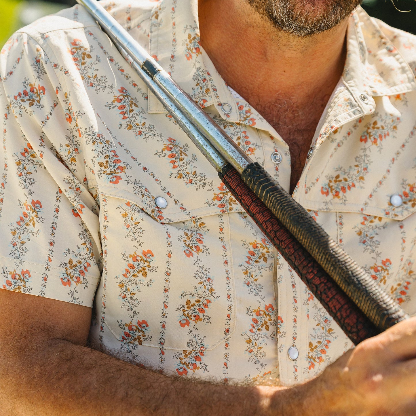 Howler Bros Open Country Grampa's Curtains Tech Shirt - Natural