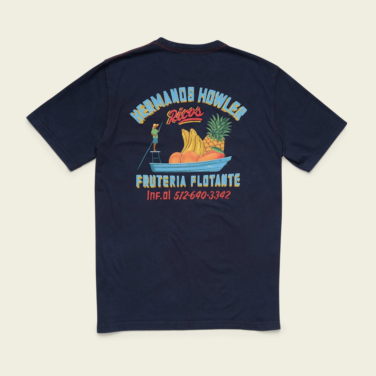 Howler Bros Fruteria Flotante Pocket Tee - Navy
