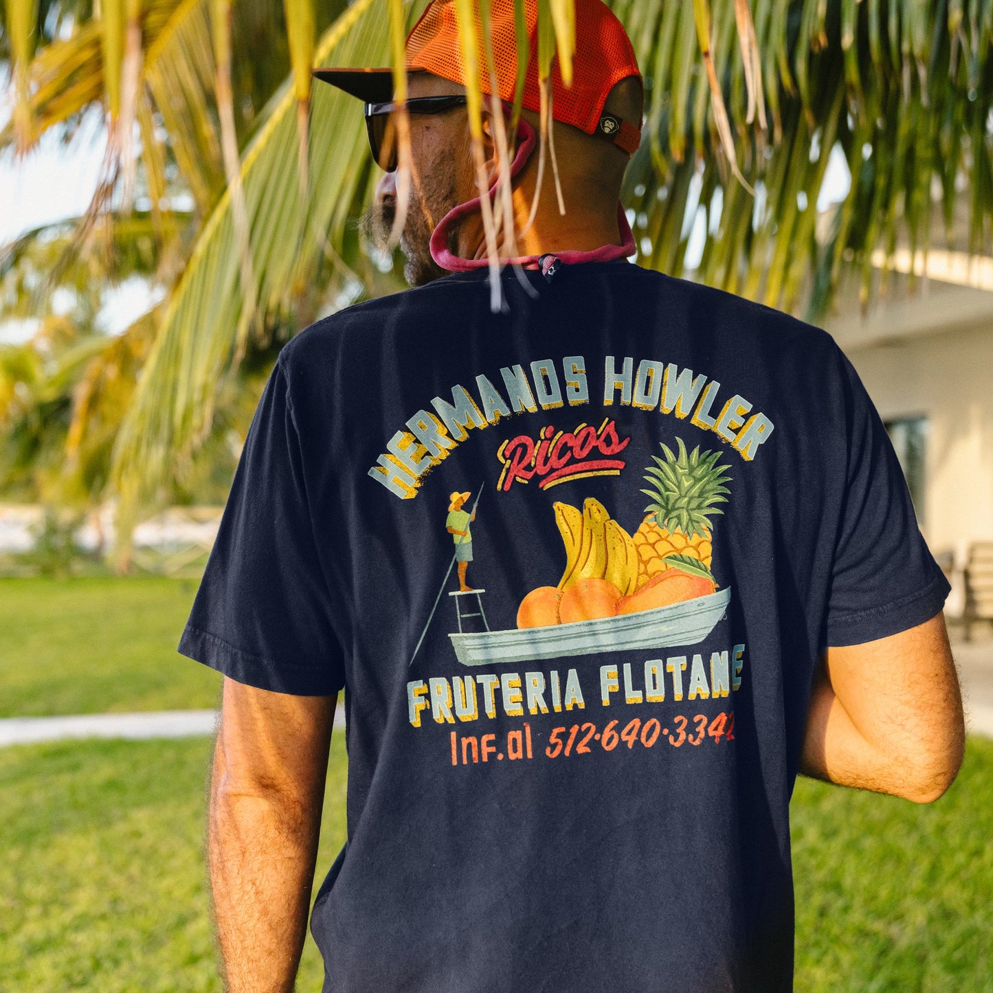 Howler Bros Fruteria Flotante Pocket Tee - Navy