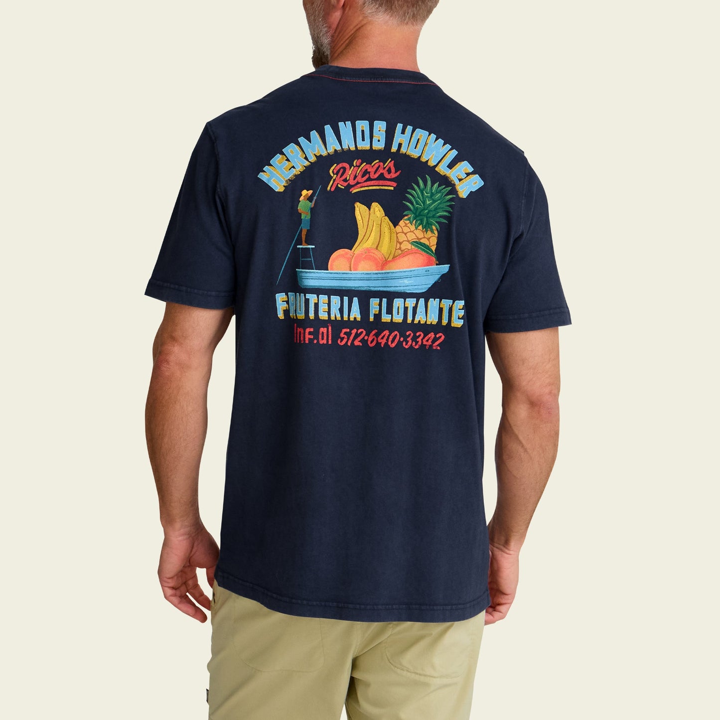 Howler Bros Fruteria Flotante Pocket Tee - Navy