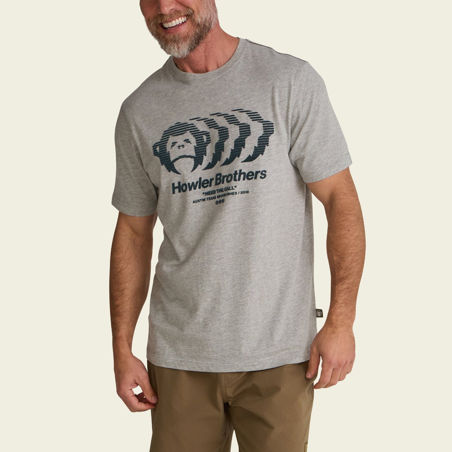 Howler Bros Mono Mirage Tee - Grey Heather