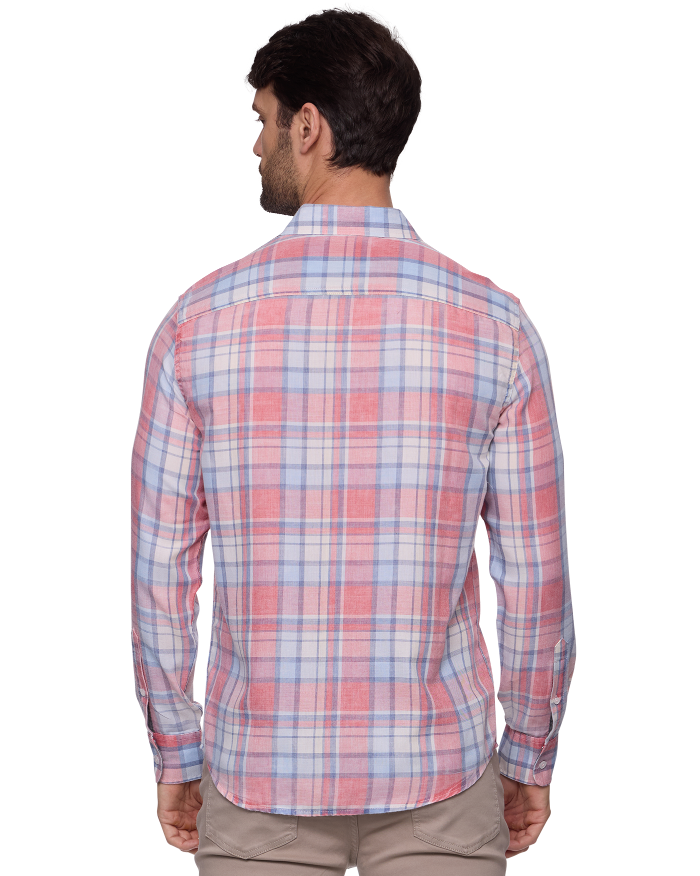 Flag and Anthem Sebring Vintage Washed Shirt - Red & Navy