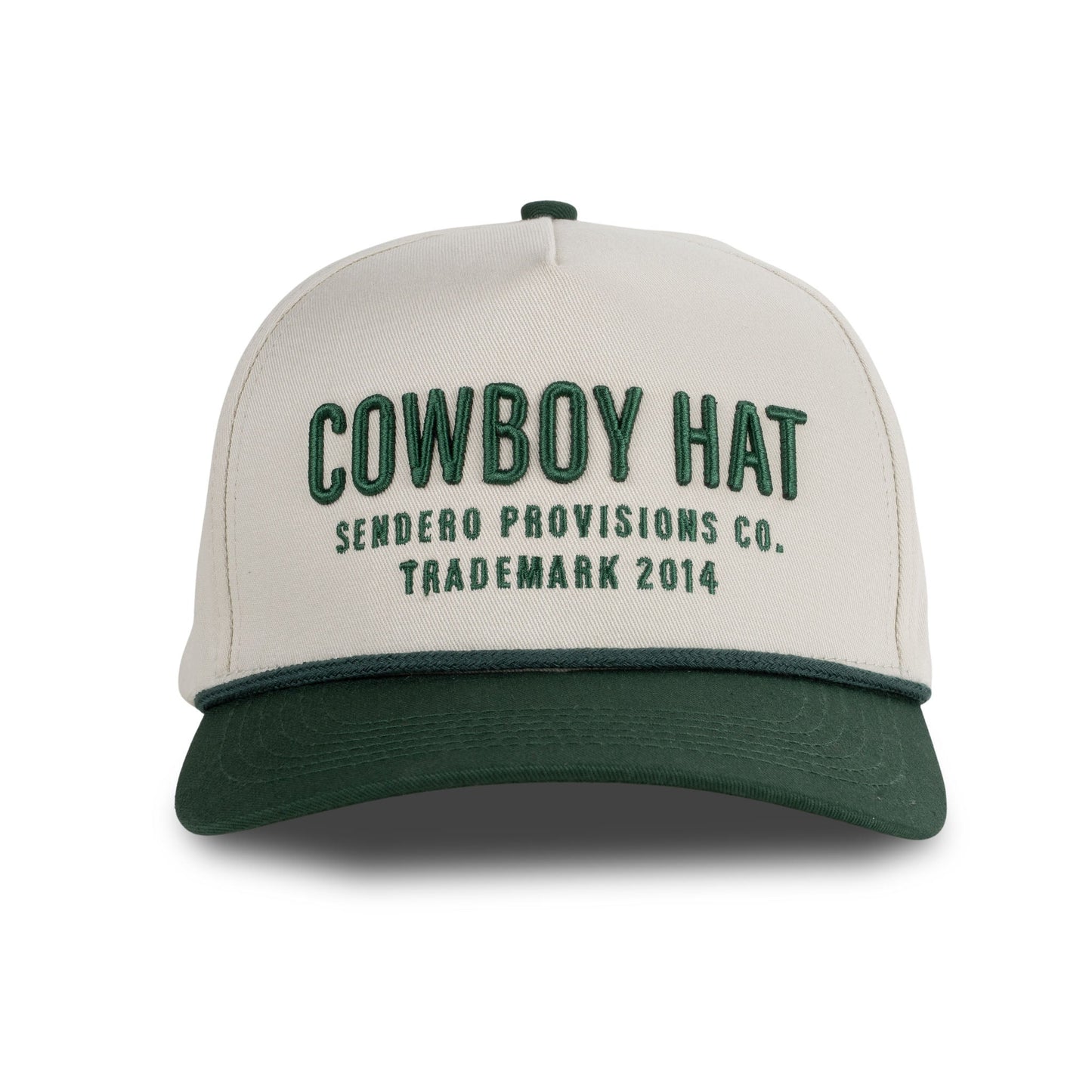 Sendero | Cowboy Hat | Cream & Green