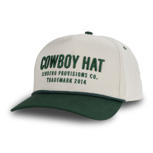 Sendero | Cowboy Hat | Cream & Green