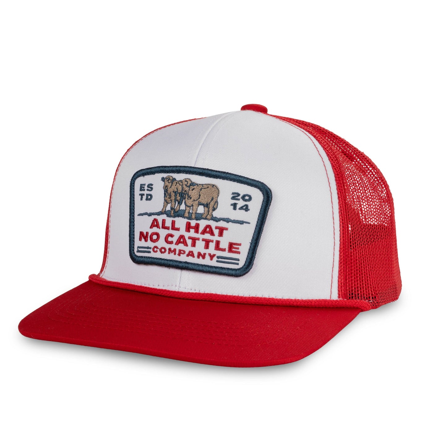 Sendero | All Hat No Cattle Hat | White & Red