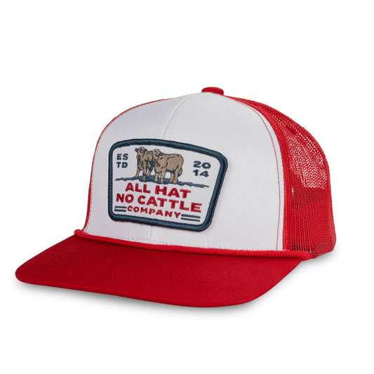 Sendero | All Hat No Cattle Hat | White & Red