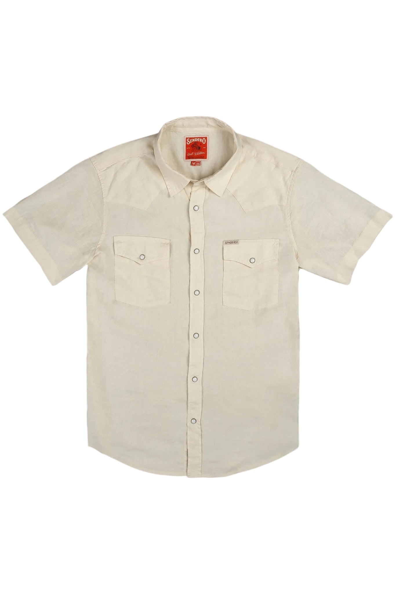 Sendero | Wyatt Pearl Snap Shirt | Antique White