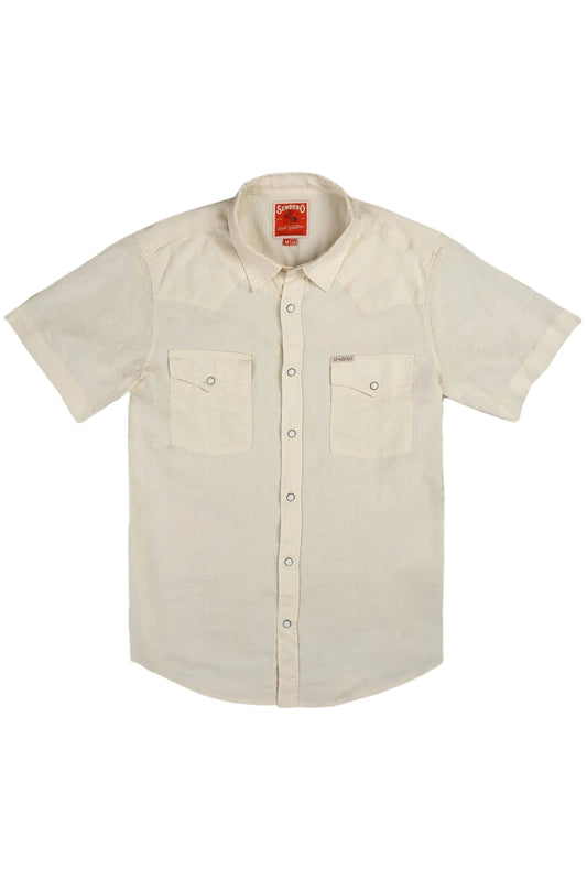 Sendero | Wyatt Pearl Snap Shirt | Antique White