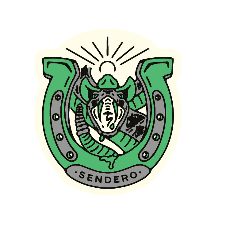 Sendero Snake Luck Sticker