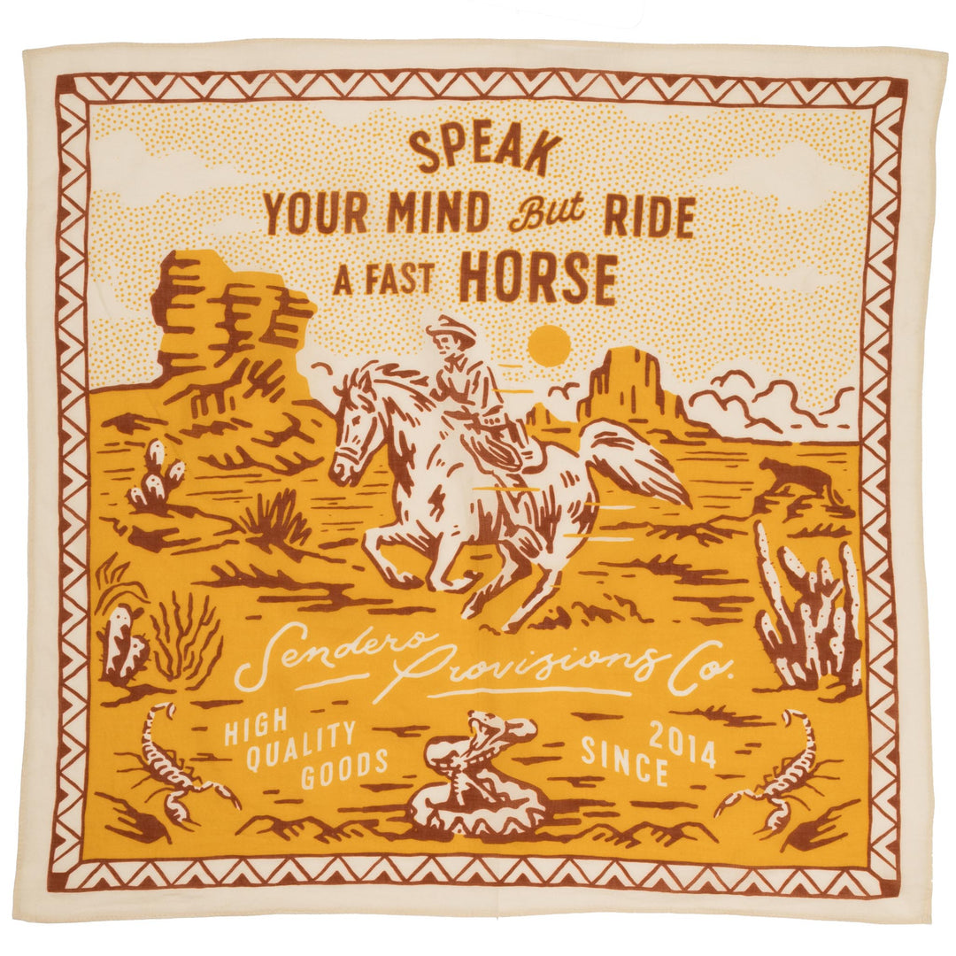 Sendero A Fast Horse Bandana