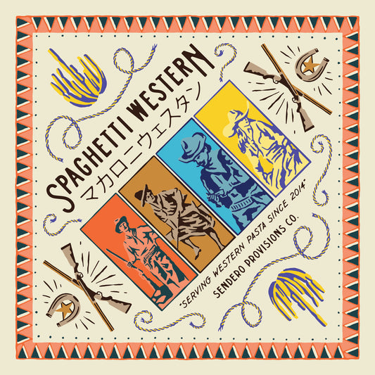 Sendero Spaghetti Western Bandana - Cream