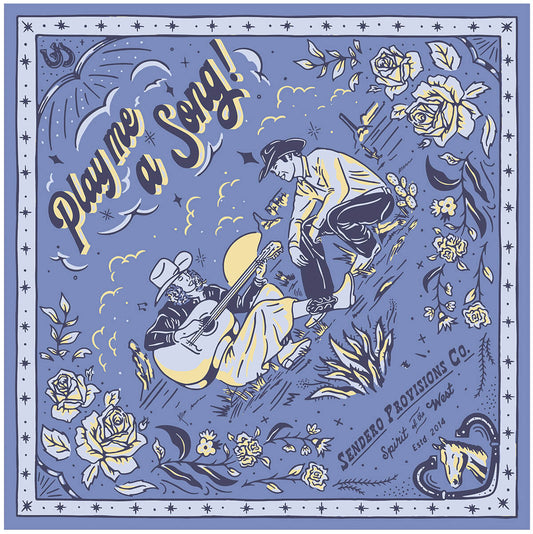 Sendero Play A Song Bandana - Blue