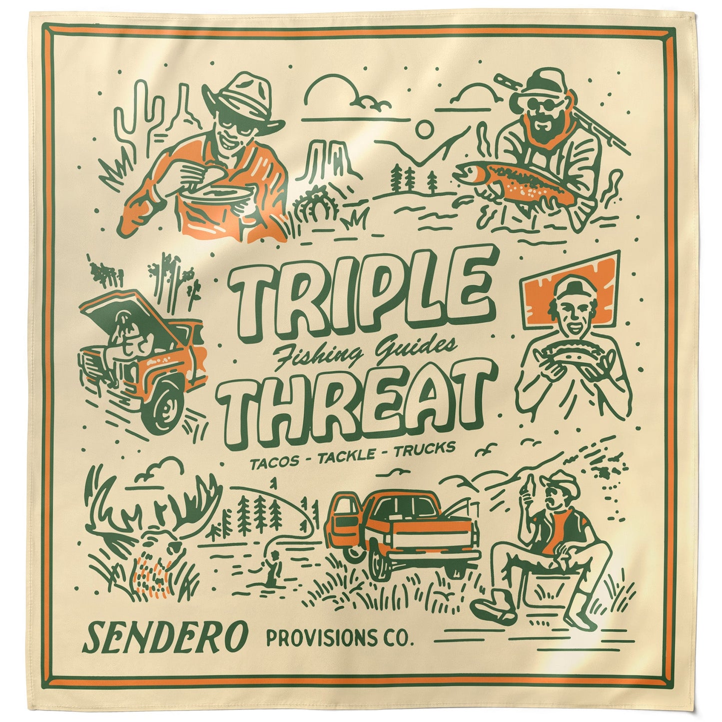 Sendero | Triple Threat Bandana | Green