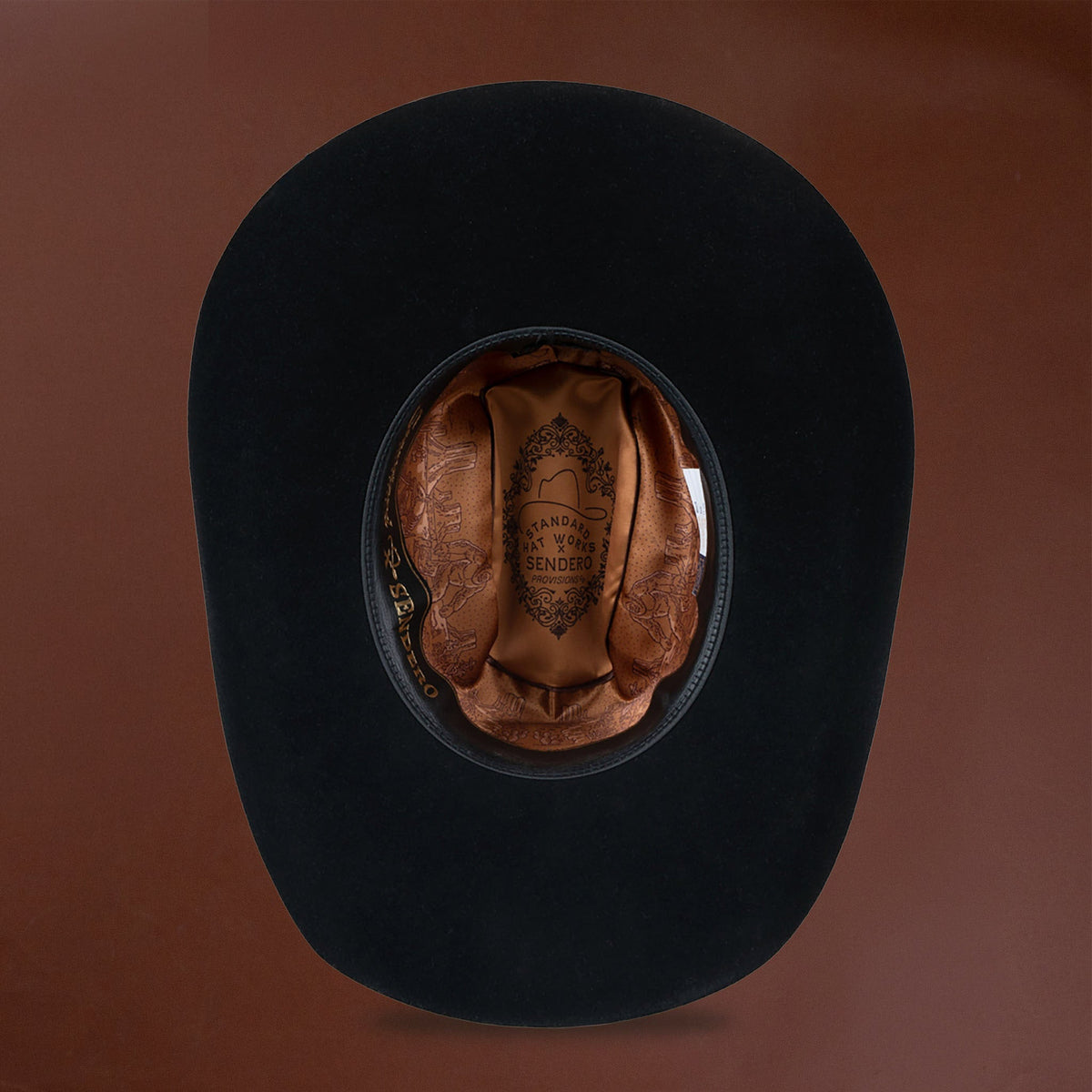 SENDERO X STANDARD HAT WORKS | CATTLEMAN FELT HAT | BLACK