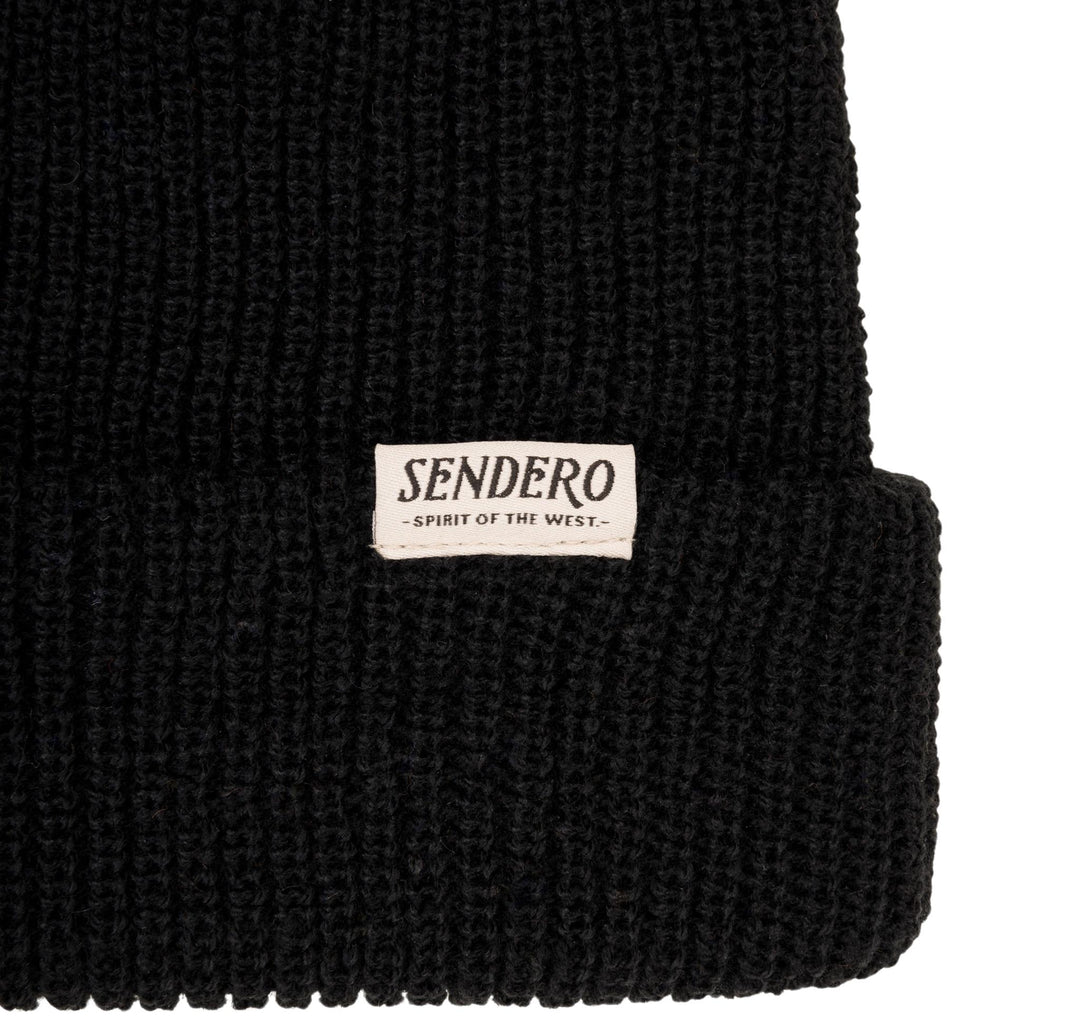 Sendero Vintage Classic Beanie - Black