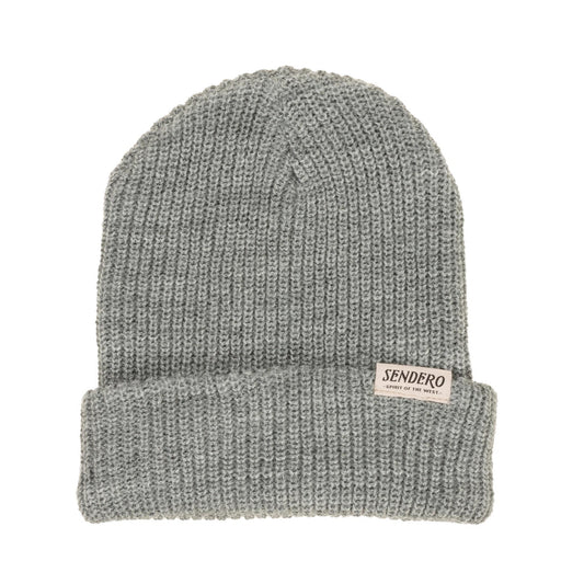 Sendero Vintage Classic Beanie - Light Grey Heather