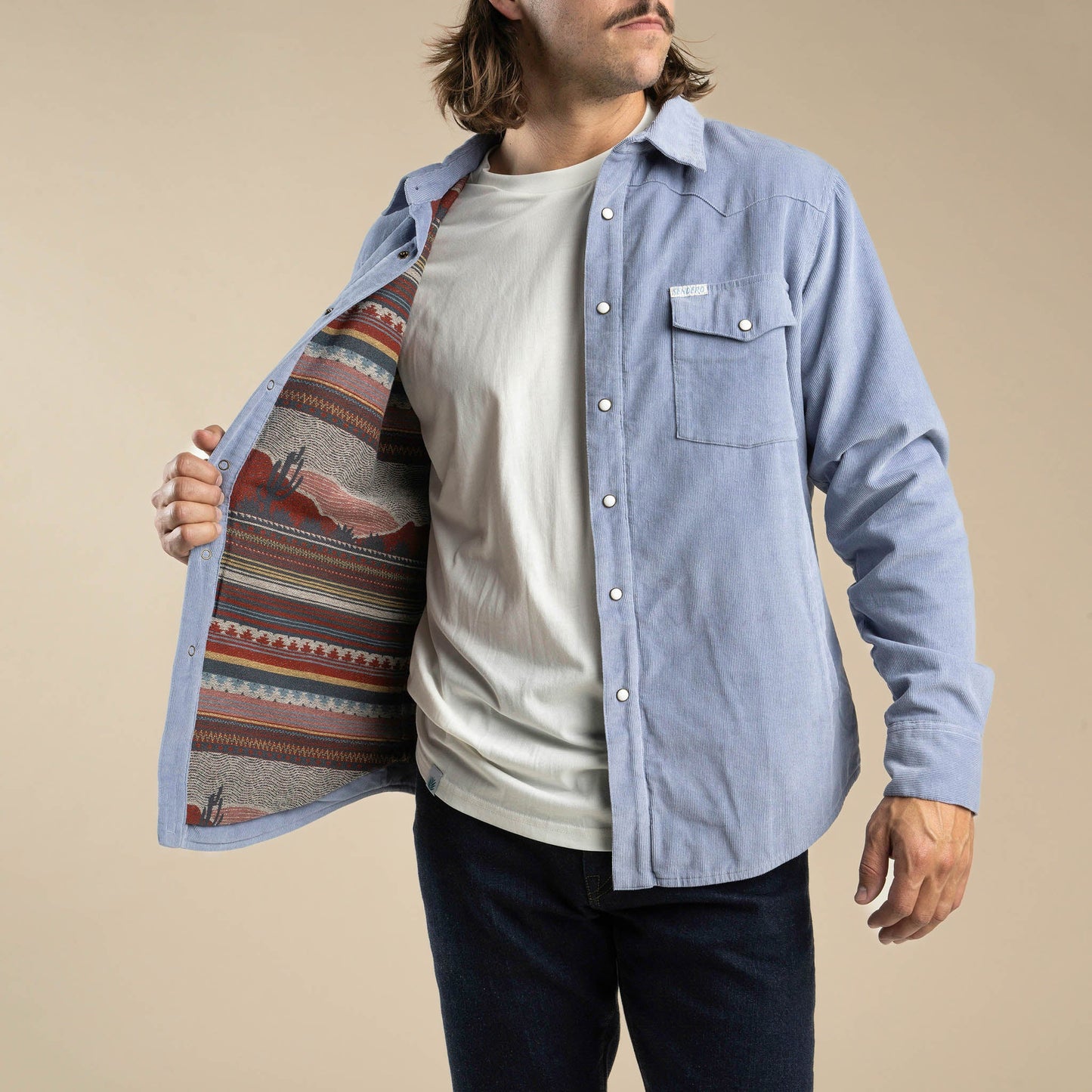 Sendero Desperado Shacket - Powder Blue