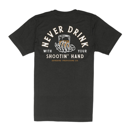 Sendero Shootin Hand T-Shirt - Black