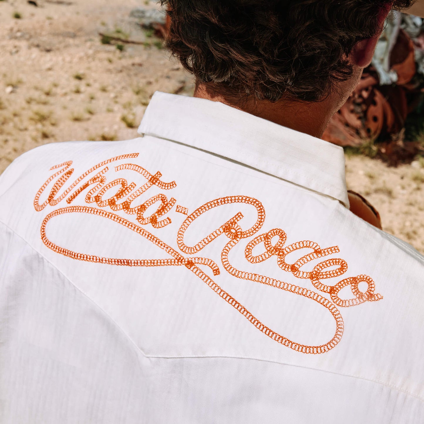 WHATABURGER X SENDERO THE WYATT PEARL SNAP LONG SLEEVE EMBROIDERED SHIRT