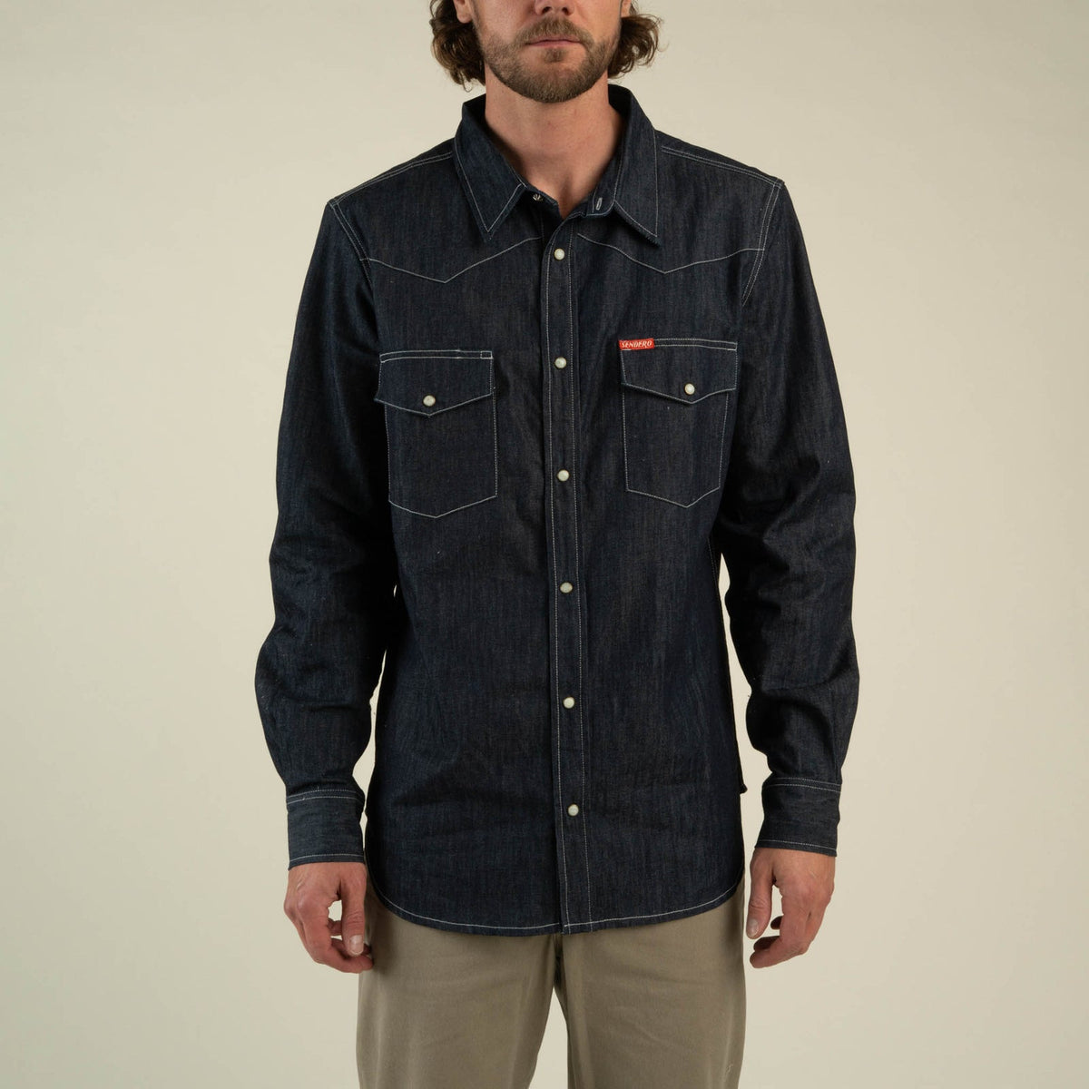 Sendero | Wyatt Pearl Snap Shirt | Raw Denim