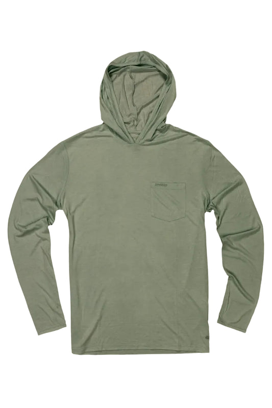 Sendero | Yucatan Bamboo Hoodie Tech Shirt | San Juan Sage