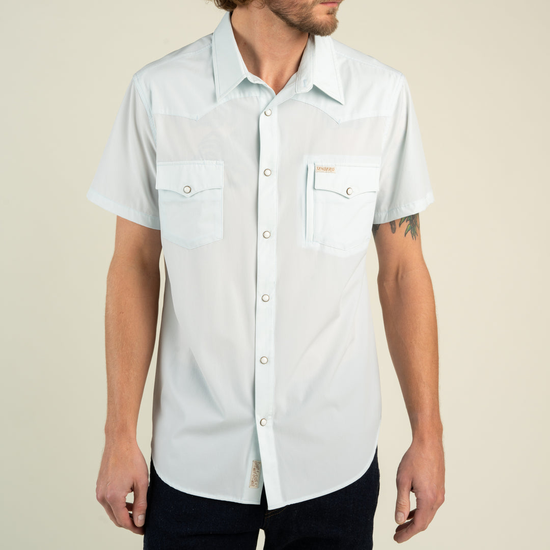 Sendero | Confluence Tech Short Sleeve Shirt | Matagorda Sky