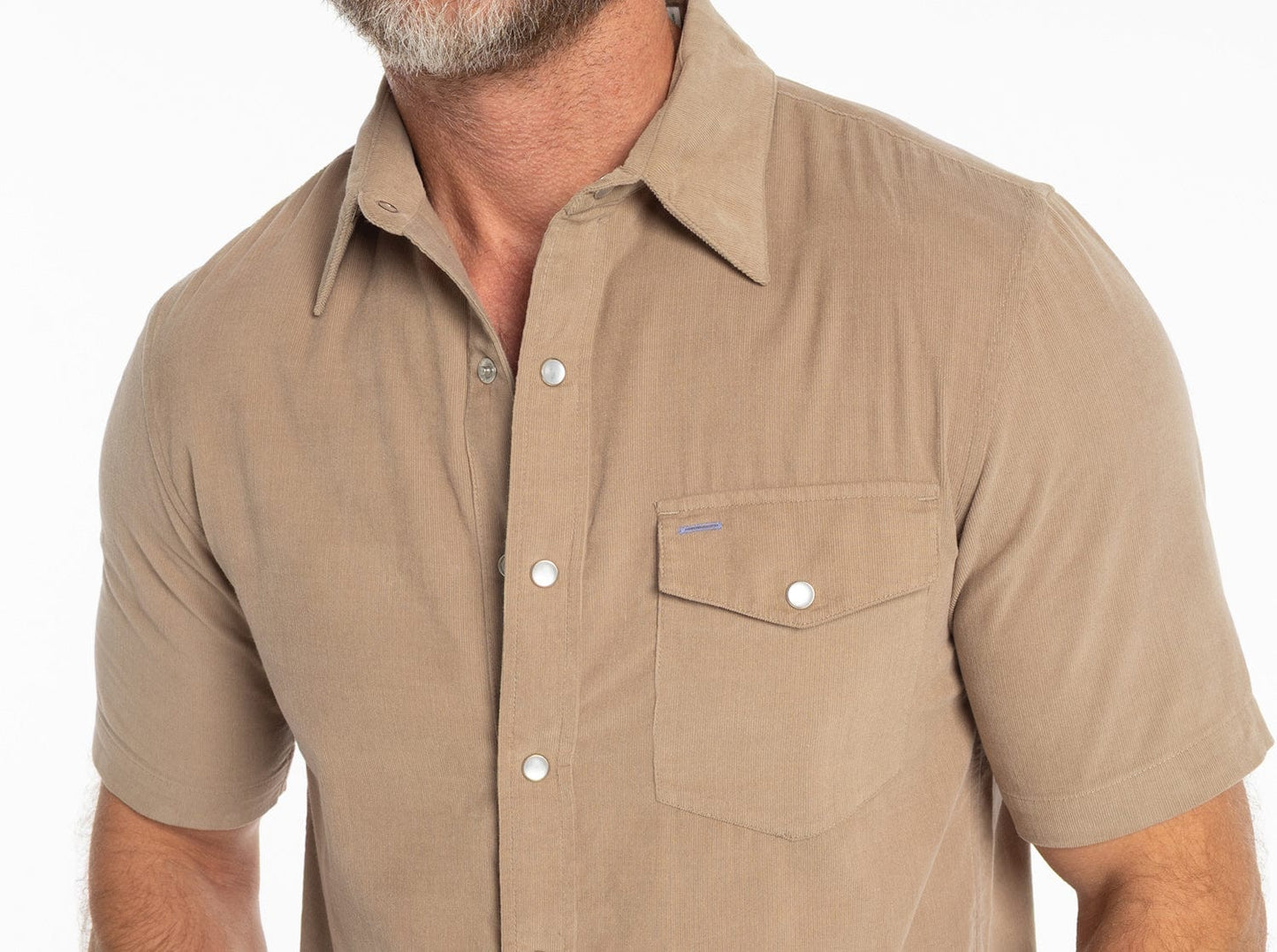 Criquet Short Sleeve Pearl Snap - Irish Coffee