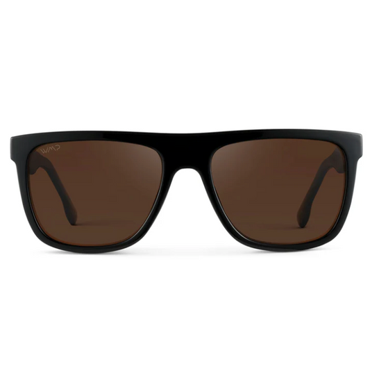WMP Dallas Sunglasses - Black / Brown Lens