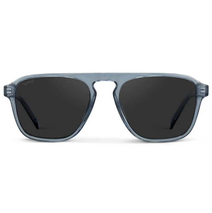 WMP Emerson Sunglasses -Denim Blue / Black Lens