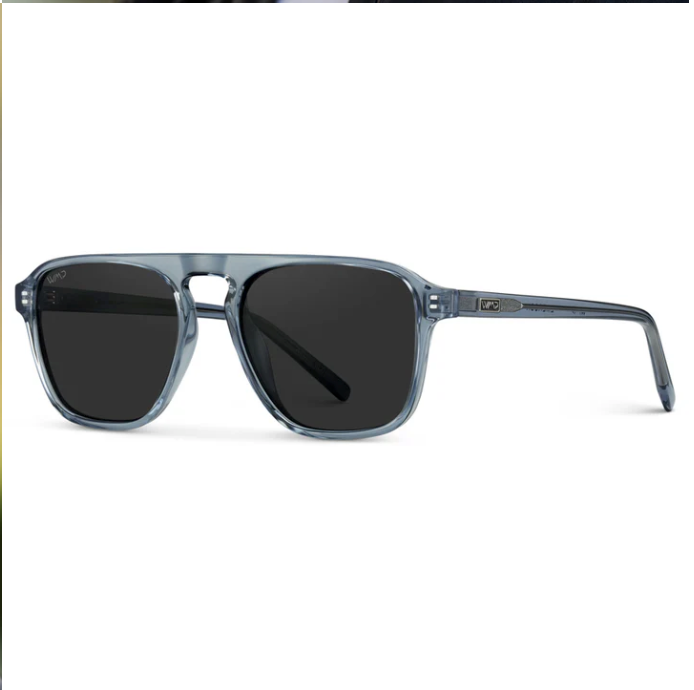 WMP Emerson Sunglasses -Denim Blue / Black Lens