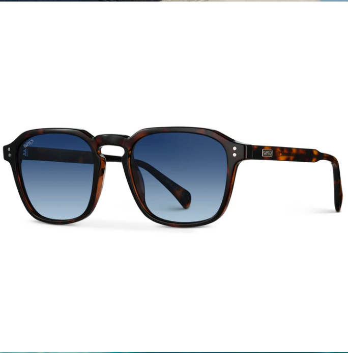 WMP Francis Sunglasses -Brown Tortoise / Smoke Green Lens