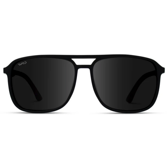 WMP Harvey Sunglasses -Red Tip Frame / Black Frame