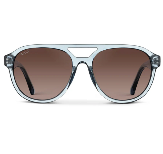 WMP Sterling Sunglasses -Denim Blue / Brown Gradient Lens
