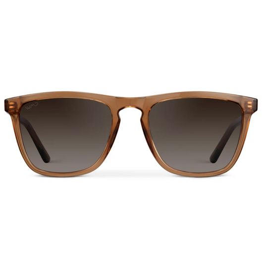 WMP Wesley Sunglasses -Crystal Brown / Brown Lens