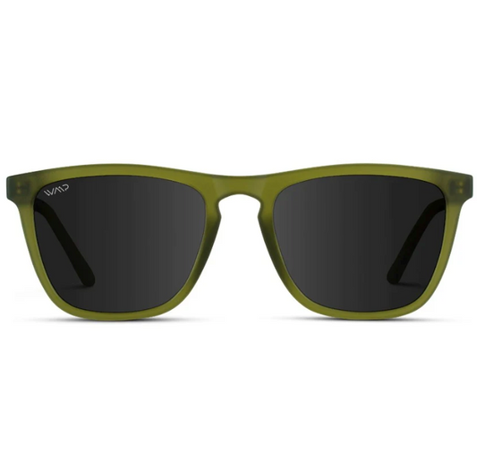 WMP Wesley Sunglasses -Frosted Saguaro Green / Black Lens