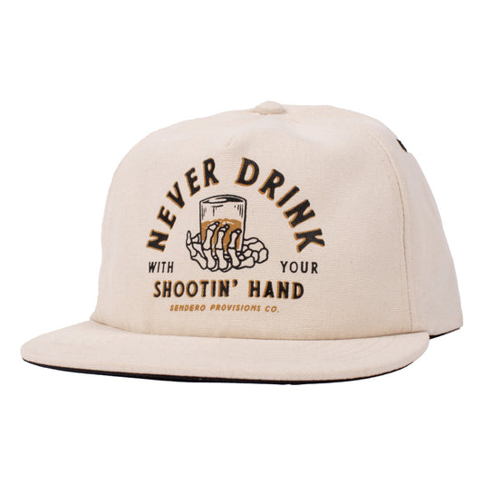 Sendero Shootin Hand Hat - White