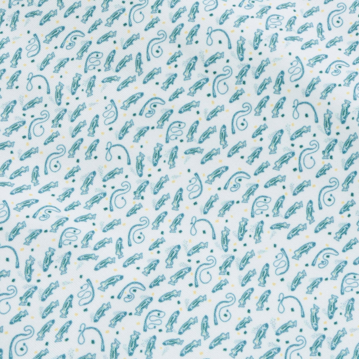 GenTeal Catch & Release Printed Performance Polo - Blue Storm
