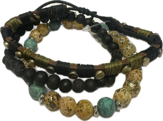 Roosters Men's Collection  Bracelet - Gypsy Layered