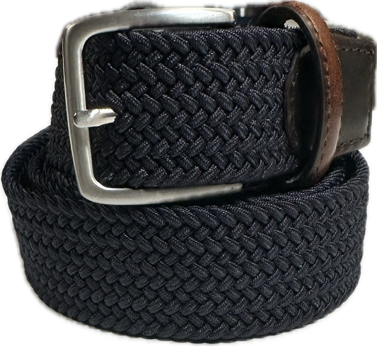 Woven Stretch Belt - Navy