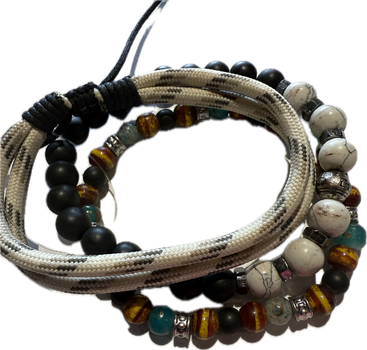 Gypsy Stacked Men's Bracelet - Laces & Jewels