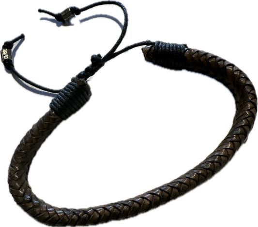 Gypsy Stacked Men's Bracelet - Brown Snake