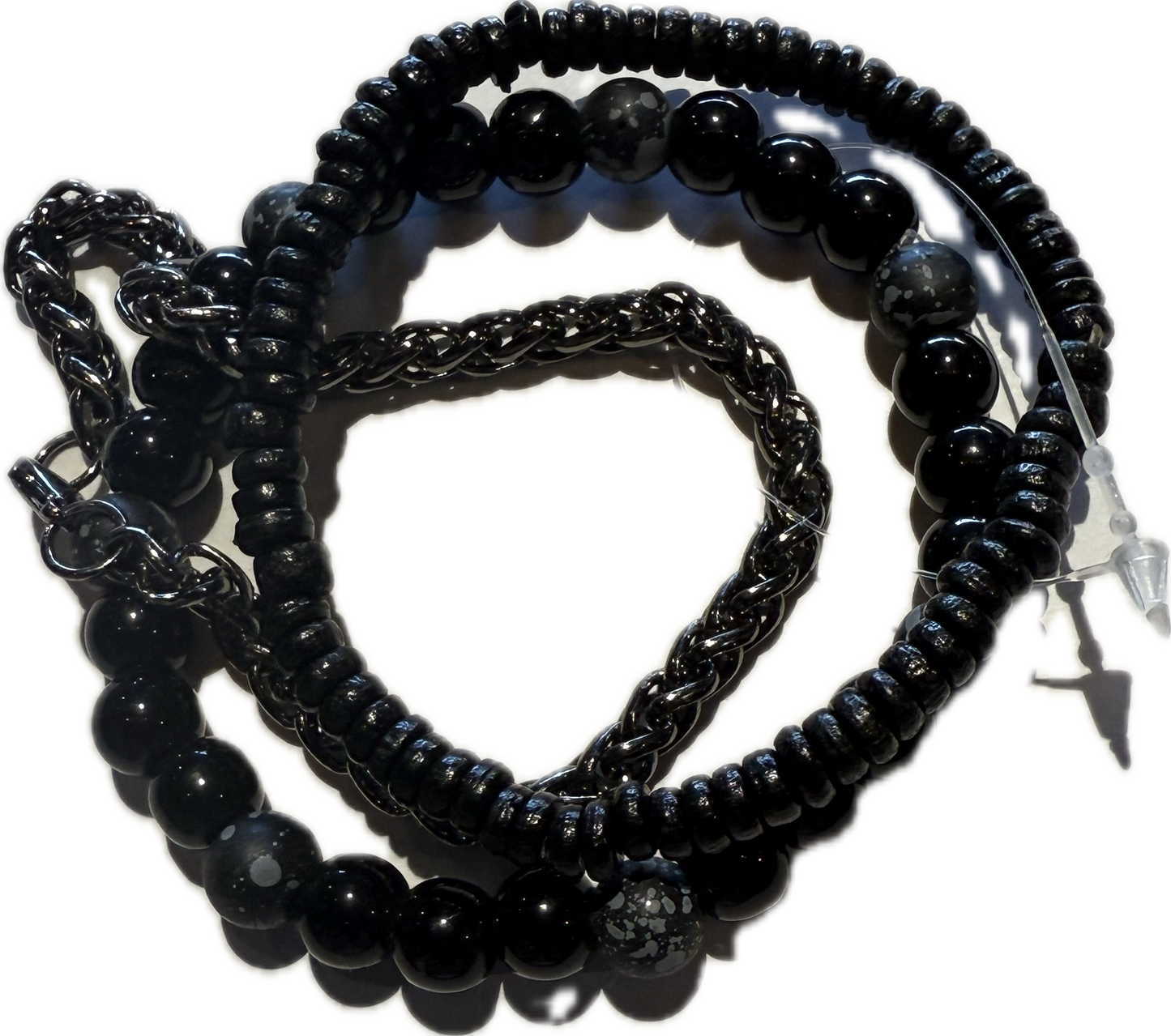 Gypsy Stacked Men's Bracelet - Total Darkness