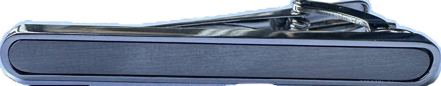 Tie Clip | Brushed Bar | Gunmetal
