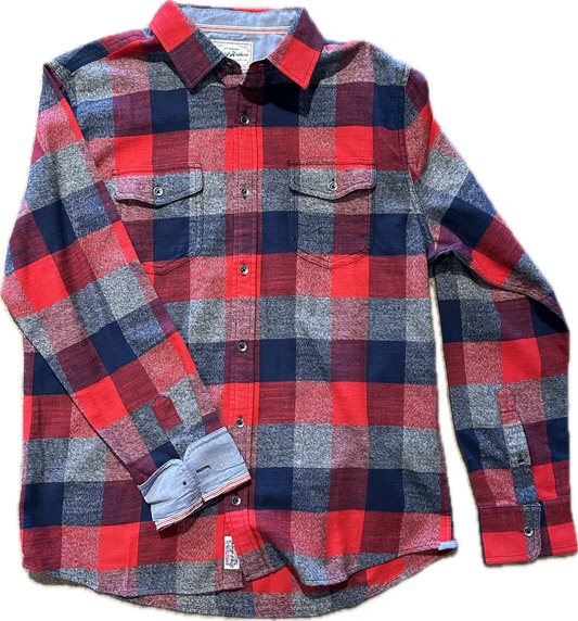 Flag and Anthem Fletcher Box Plaid Flannel - Red