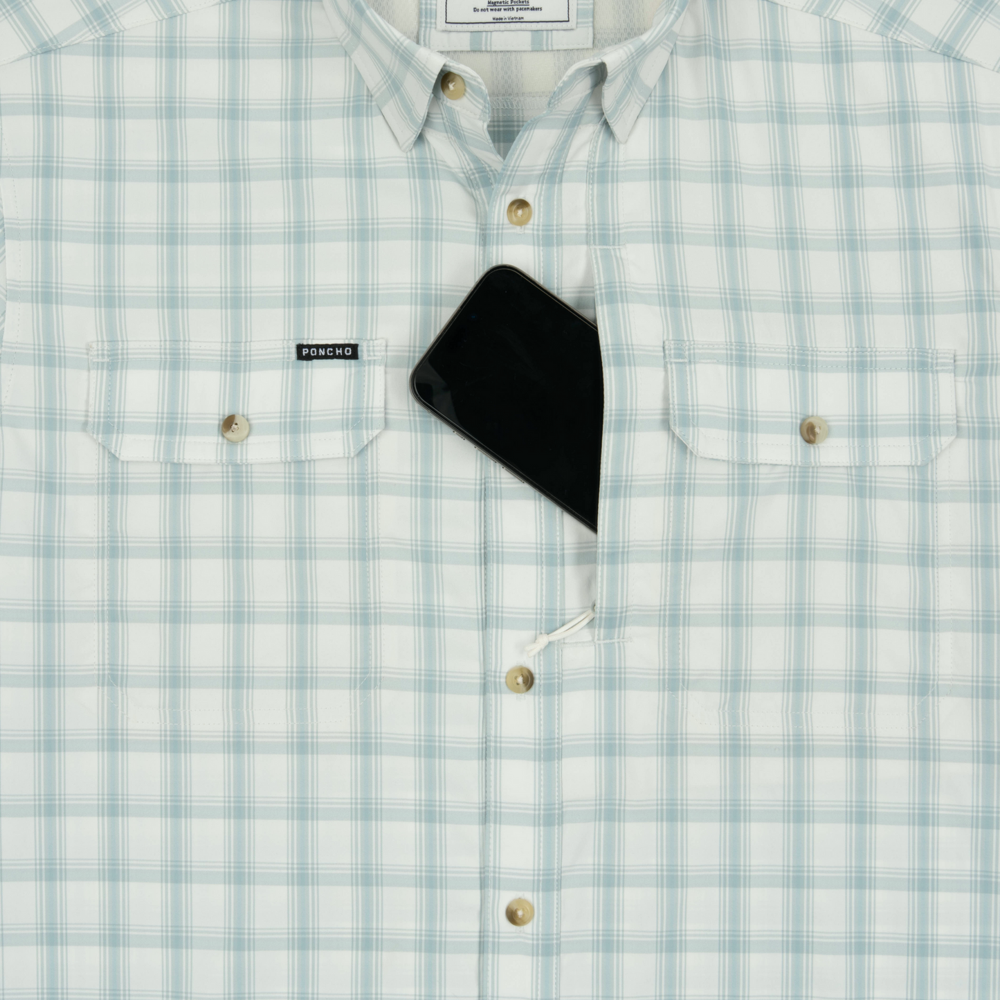 Poncho Outdoors | The 10 Weight | Grey & Dusty Green Plaid