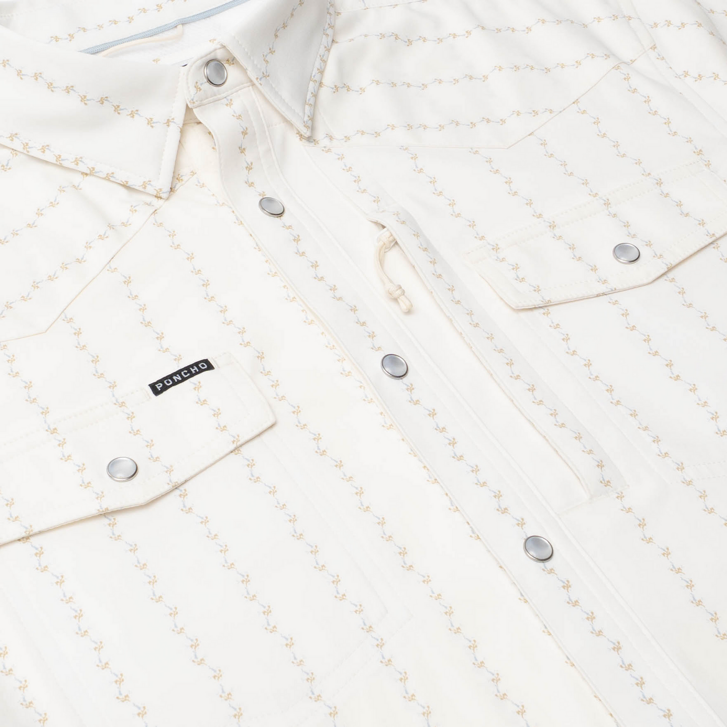 Poncho Outdoors | The 1836 | White Blue Bonnet Stripe