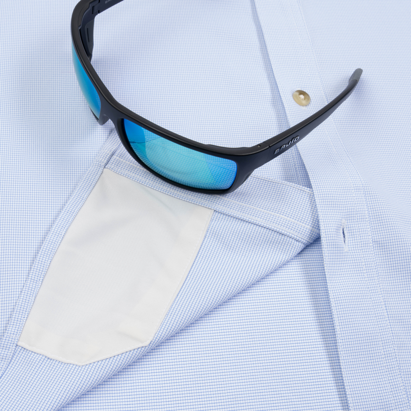 Poncho Outdoors | The Blue Fish | Blue Micro Check