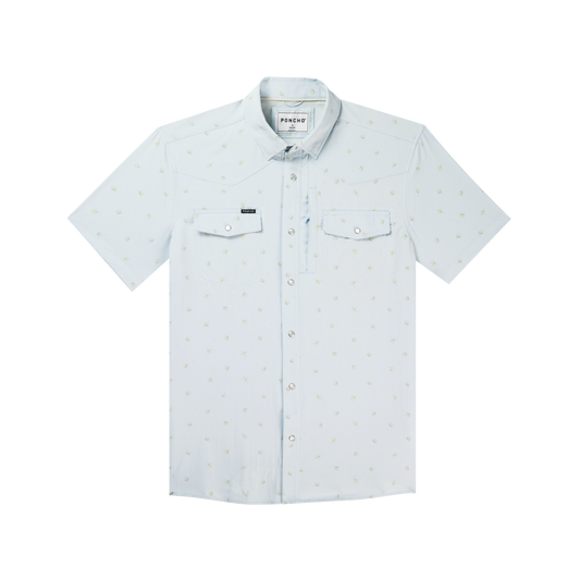 Poncho Outdoors | The Bonito | Light Blue Rose Print