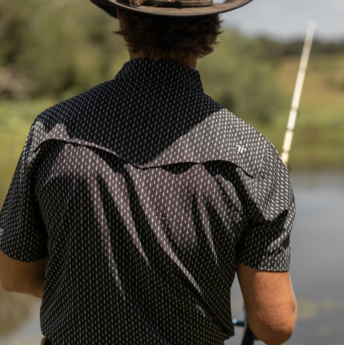 Ferrell | The Cash | Short Sleeve Snap Shirt | Black