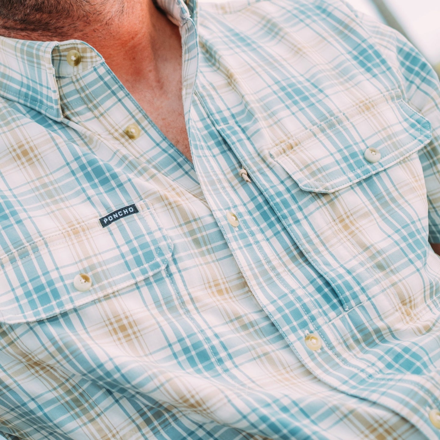 Poncho Outdoors | The Double Haul | Brown And Green Plaid